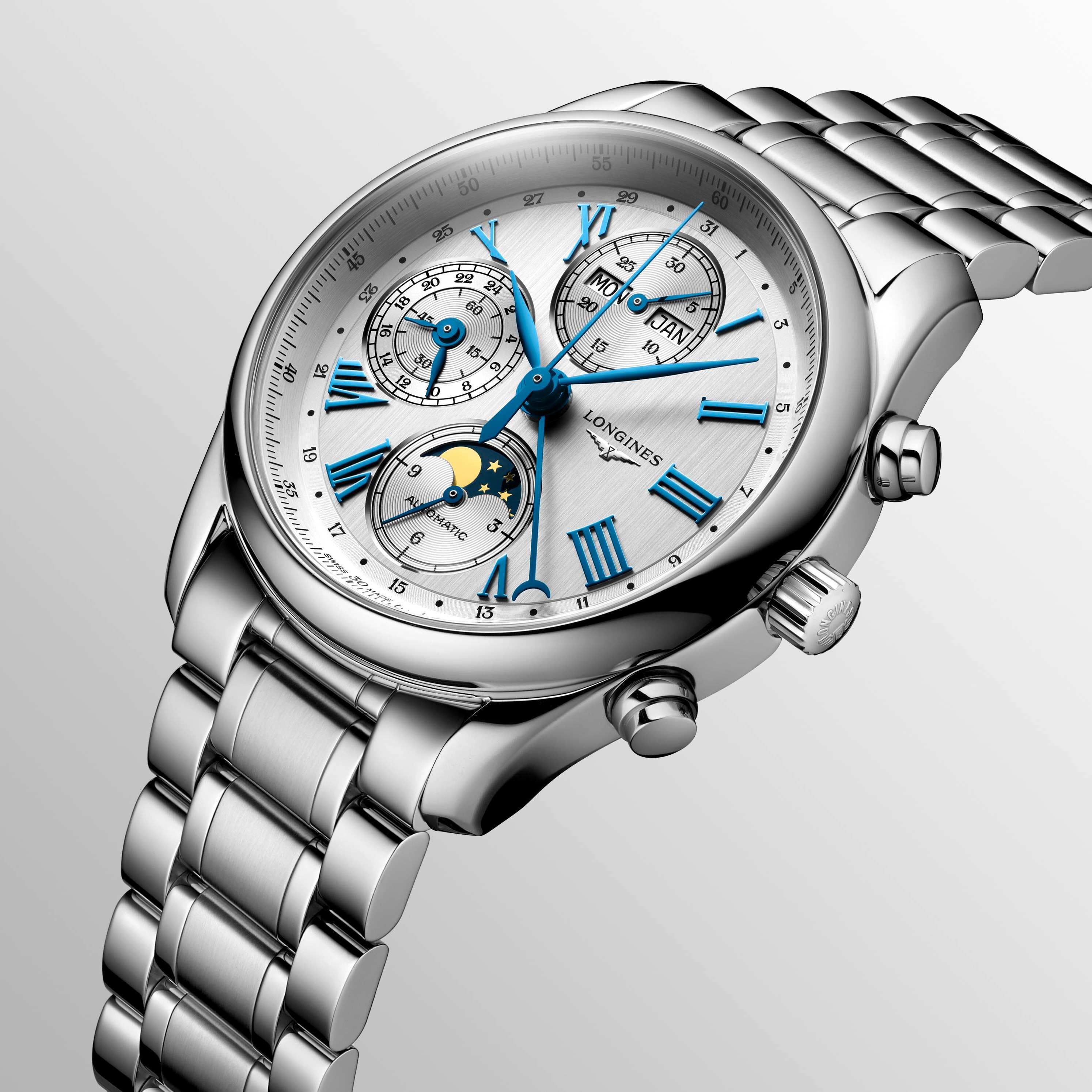 Longines Master Automatic Moonphase Chronograph 40 mm Stainless